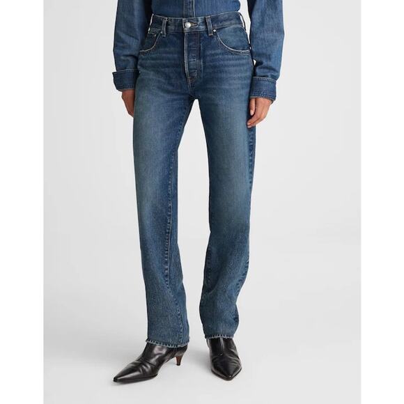 Madewell Denim - $148 New Dean Easy Straight Jean MADEWELL - 25 - Greendale